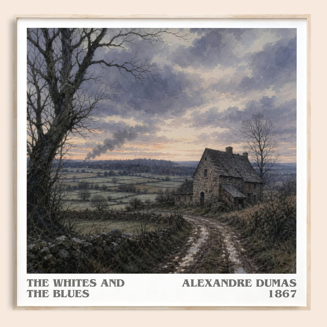 The Whites And The Blues Literary Art Print by Alexandre Dumas