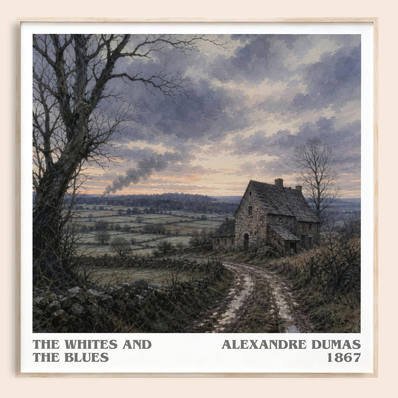 The Whites And The Blues Literary Art Print by Alexandre Dumas