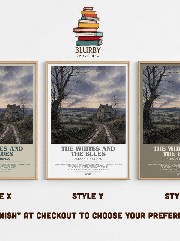 The Whites And The Blues Bookish Wall Art by Alexandre Dumas