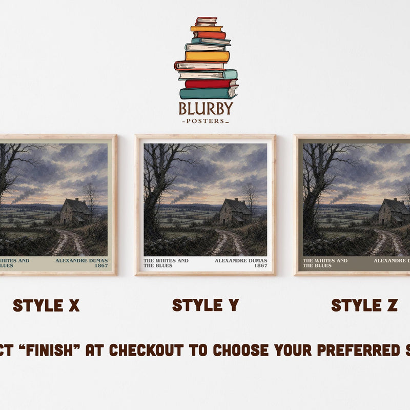 The Whites And The Blues Literary Art Print by Alexandre Dumas