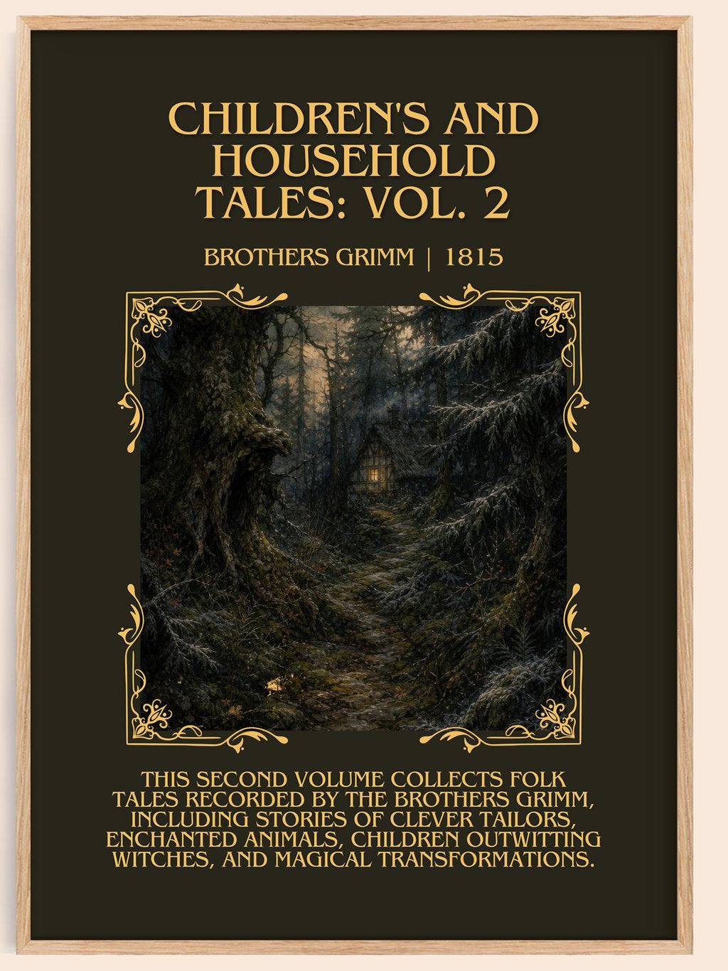 Children'S And Household Tales: Vol. 2 Minimalist Book Poster – book poster