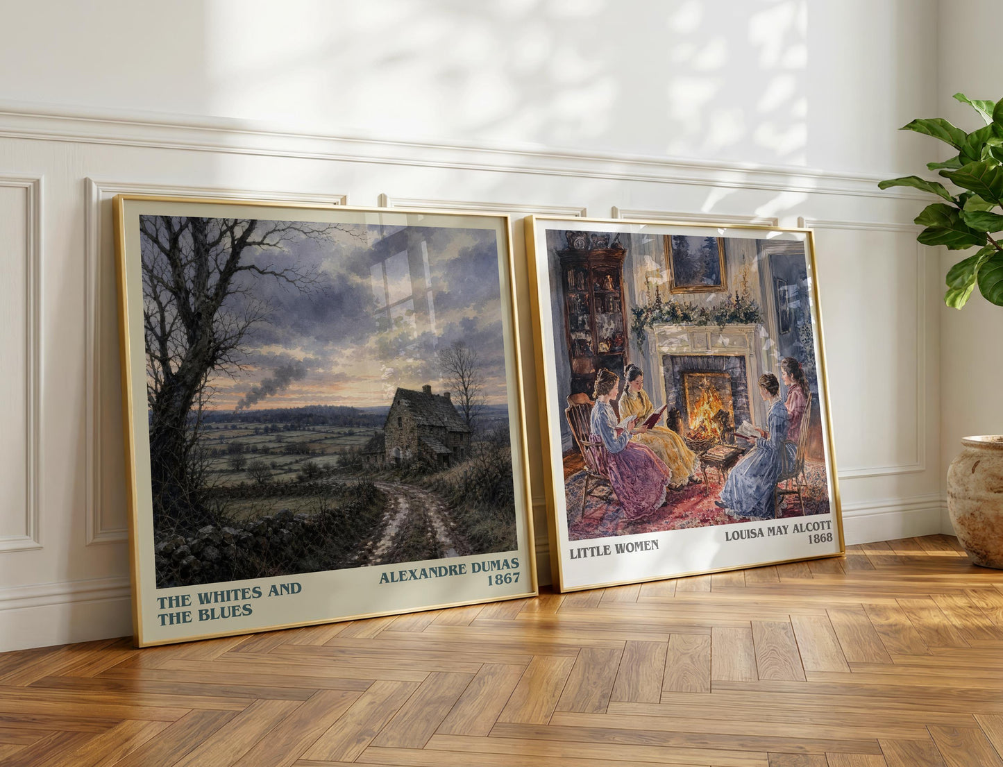 The Whites And The Blues Literary Art Print by Alexandre Dumas