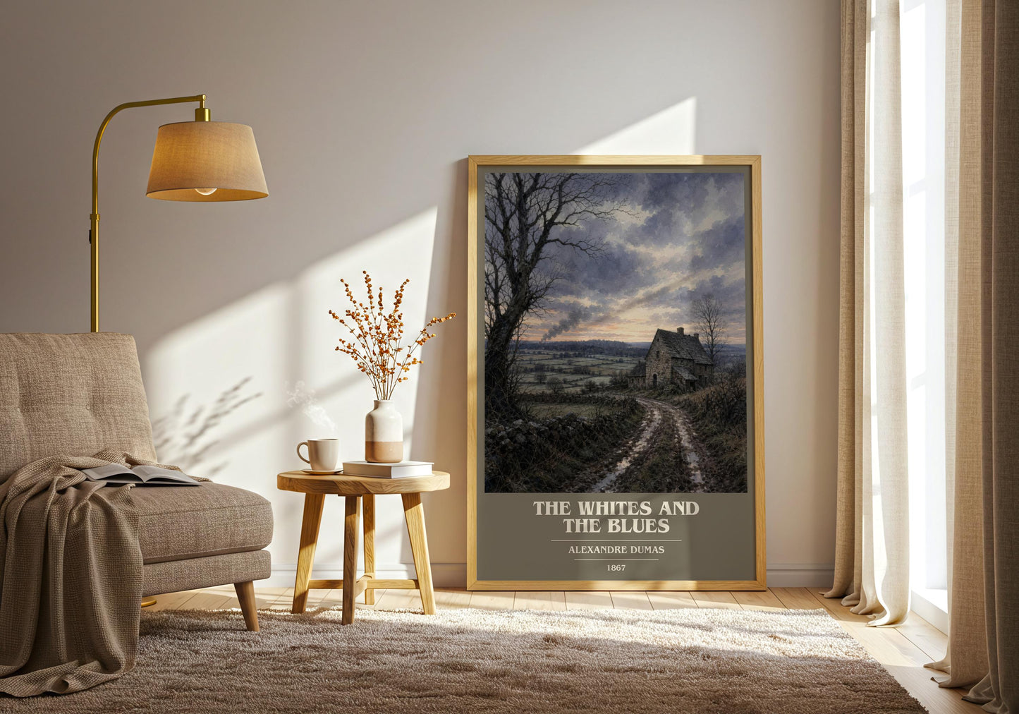 The Whites And The Blues Book Cover Poster by Alexandre Dumas