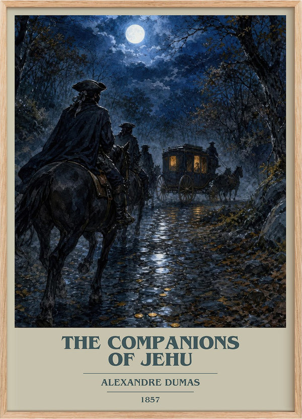 The Companions Of Jehu Book Cover Poster by Alexandre Dumas