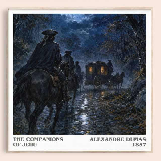 The Companions Of Jehu Literary Art Print by Alexandre Dumas