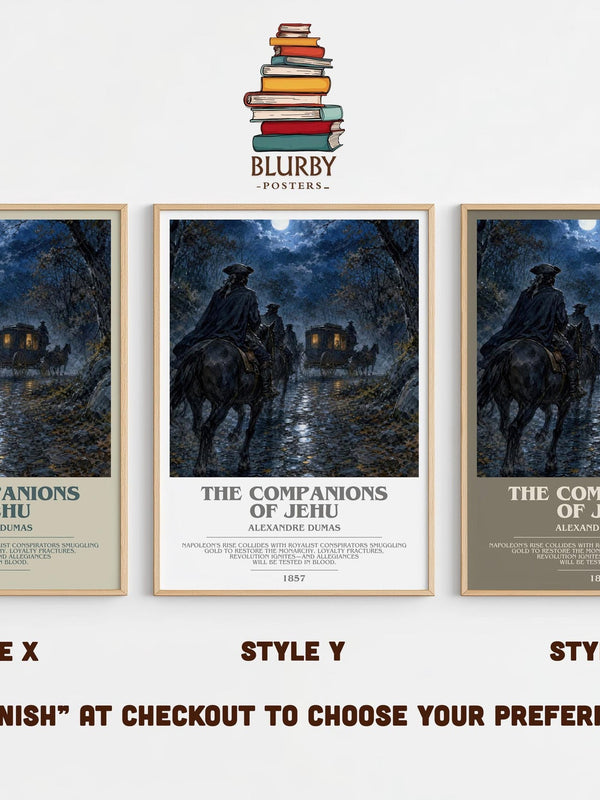 The Companions Of Jehu Bookish Wall Art by Alexandre Dumas