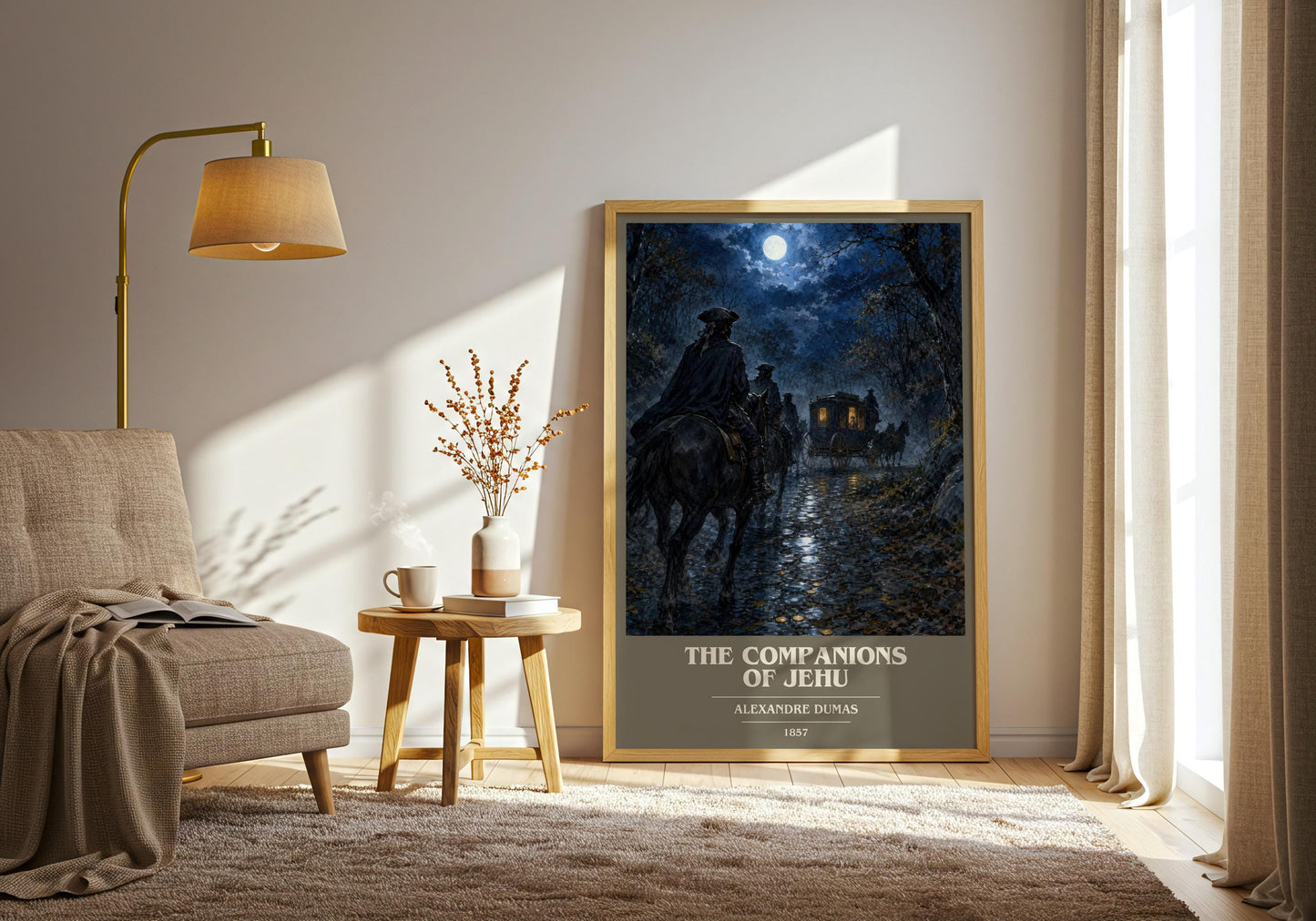 The Companions Of Jehu Book Cover Poster by Alexandre Dumas