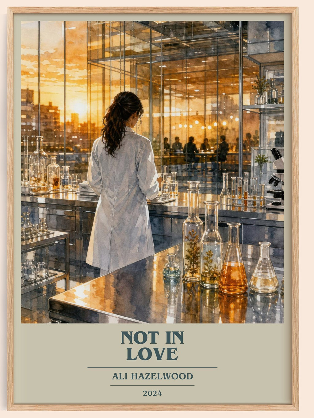 Not In Love Book Cover Poster by Ali Hazelwood