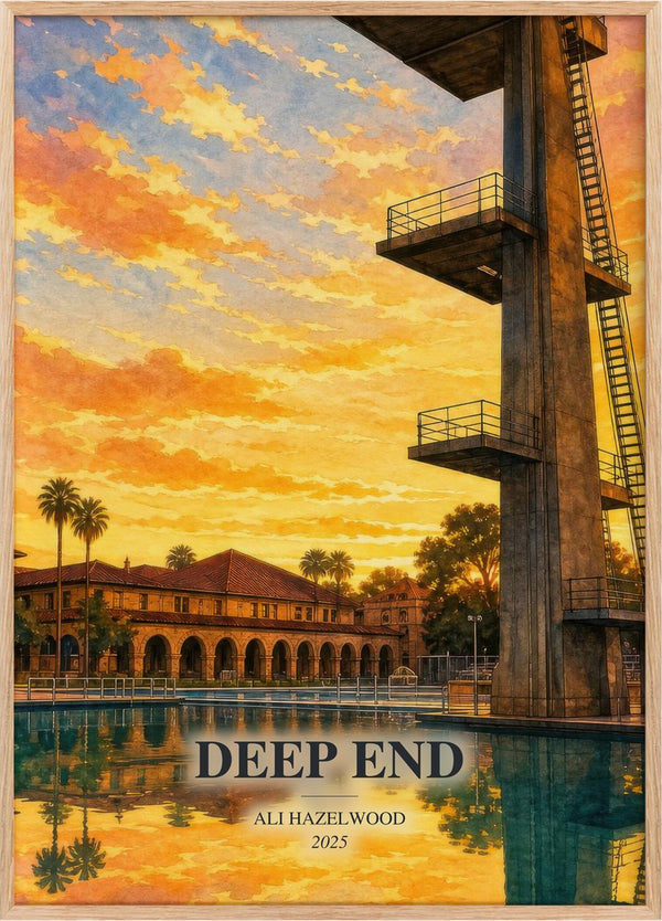 Deep End Book Watercolour Illustration by Ali Hazelwood