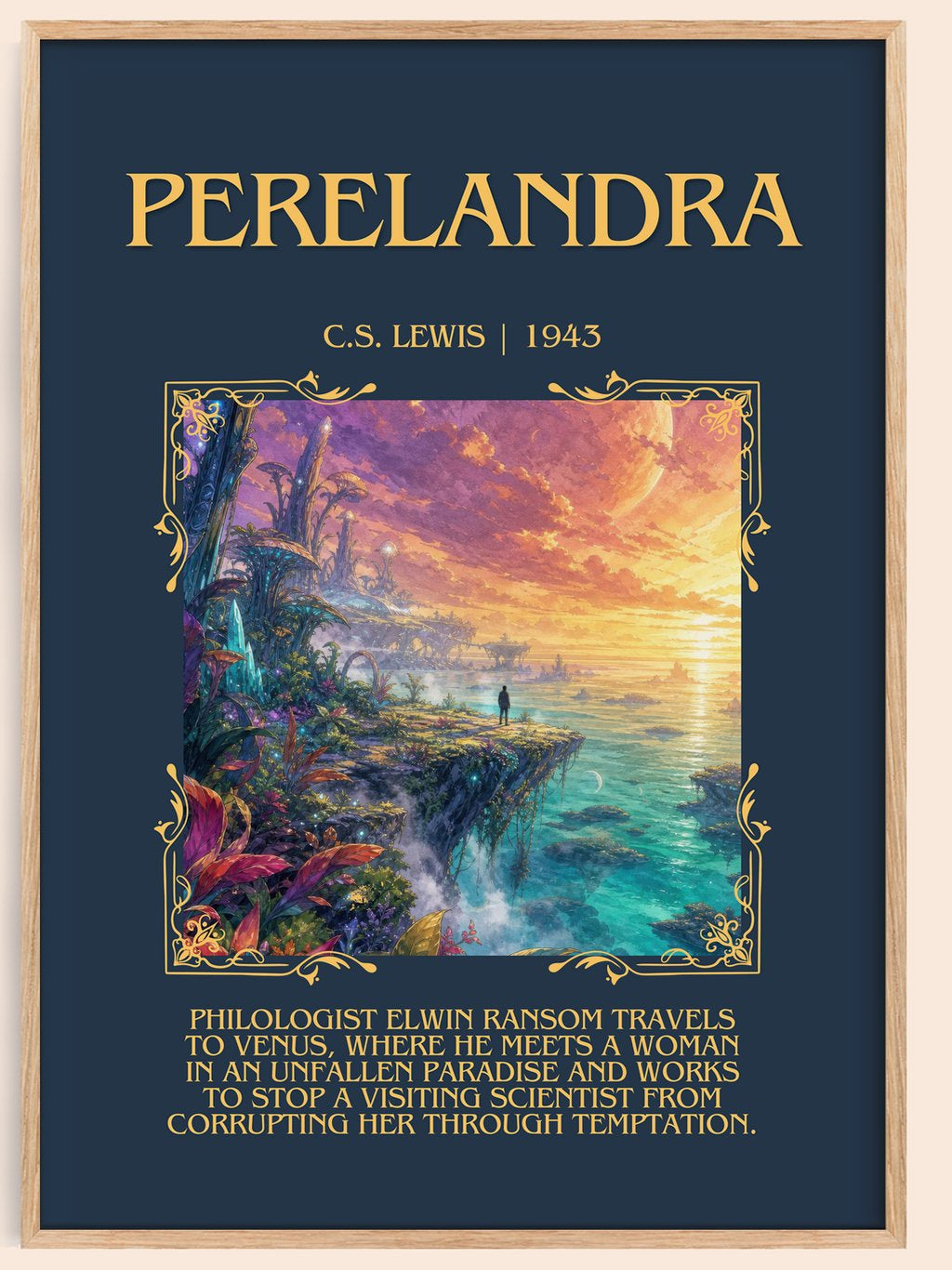 Perelandra Minimalist Book Poster by C.S. Lewis – book poster