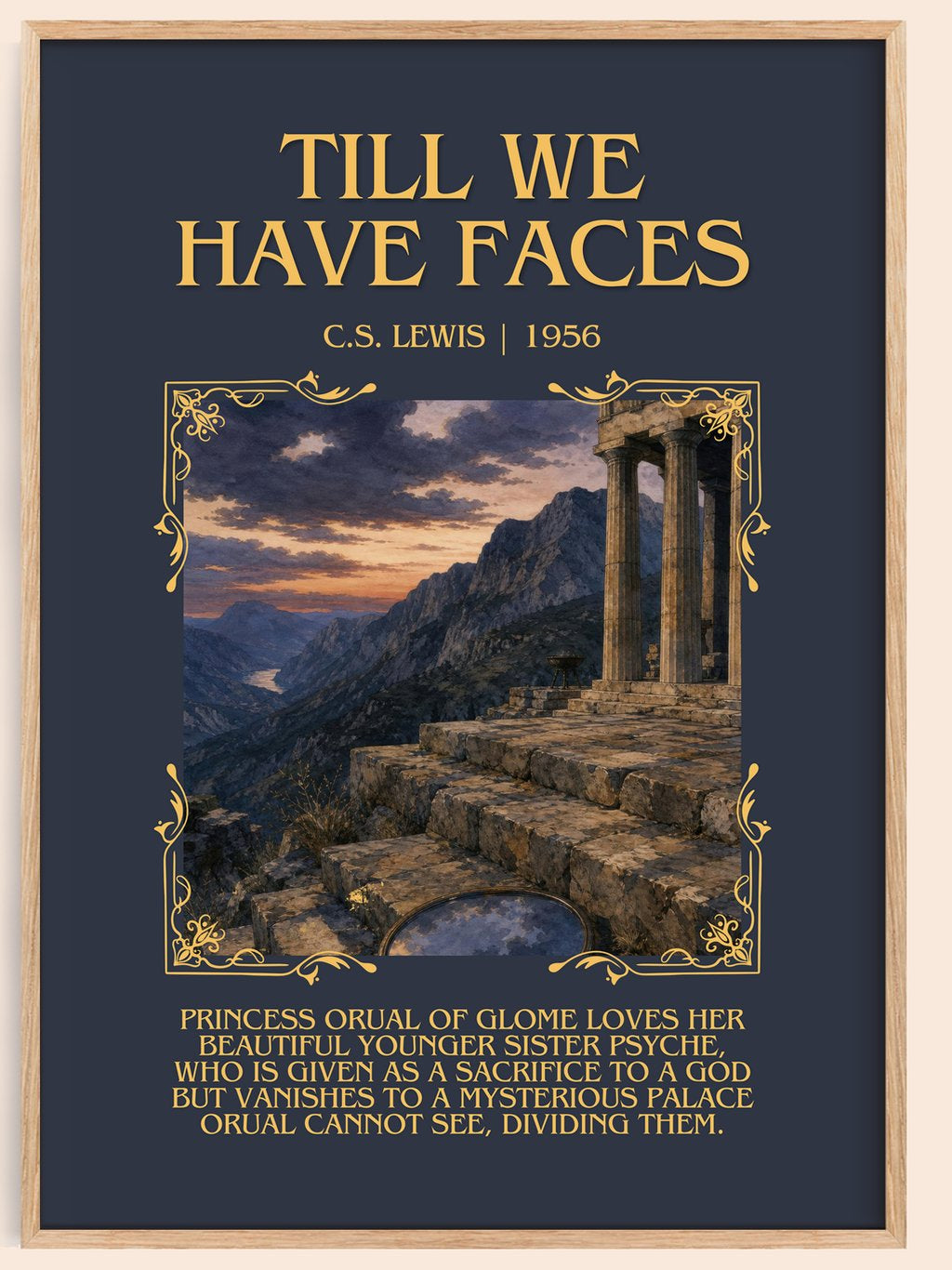Till We Have Faces Minimalist Book Poster by C.S. Lewis – book poster