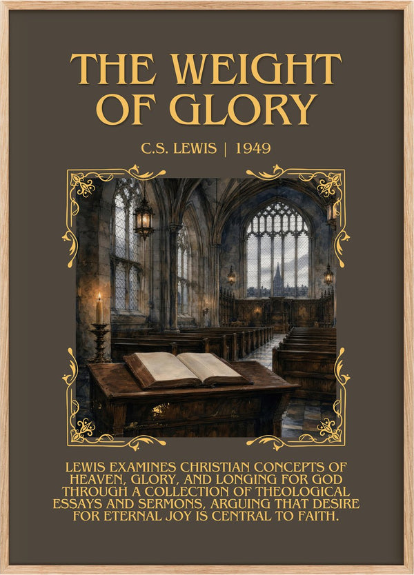 The Weight Of Glory Minimalist Book Poster by C.S. Lewis