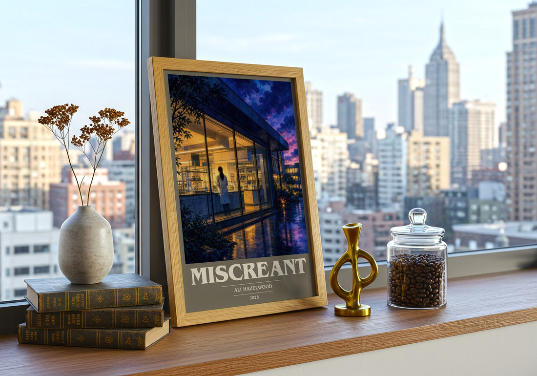Miscreant book cover poster colour and style options – Ali Hazelwood book art