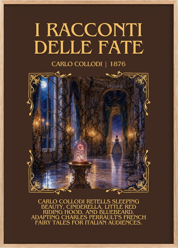 I Racconti Delle Fate Minimalist Book Poster by Carlo Collodi