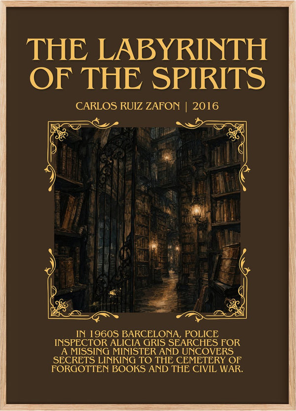 Labyrinth Of The Spirits Minimalist Book Poster by Carlos Ruiz Zafón
