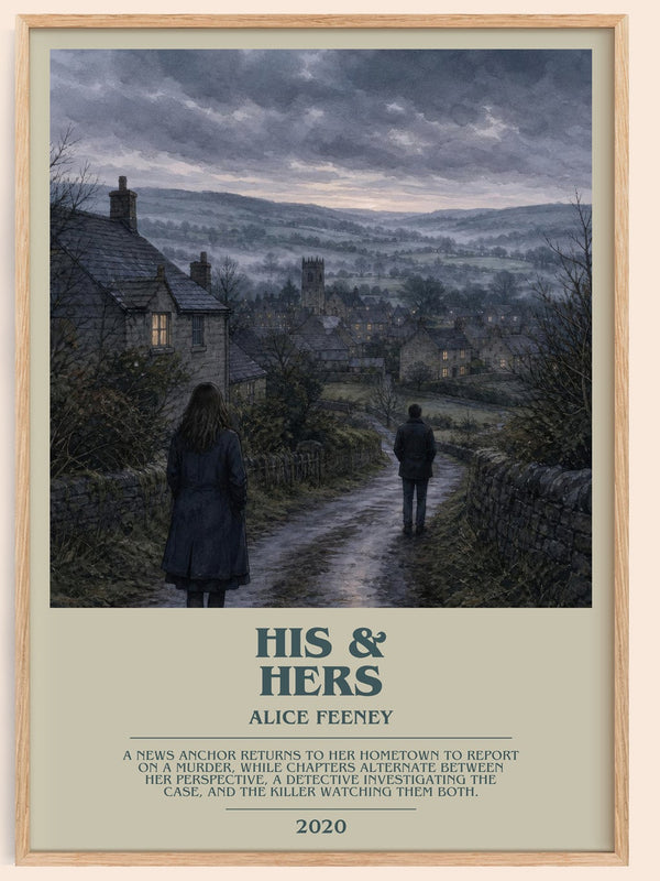 His & Hers Bookish Wall Art by Alice Feeney