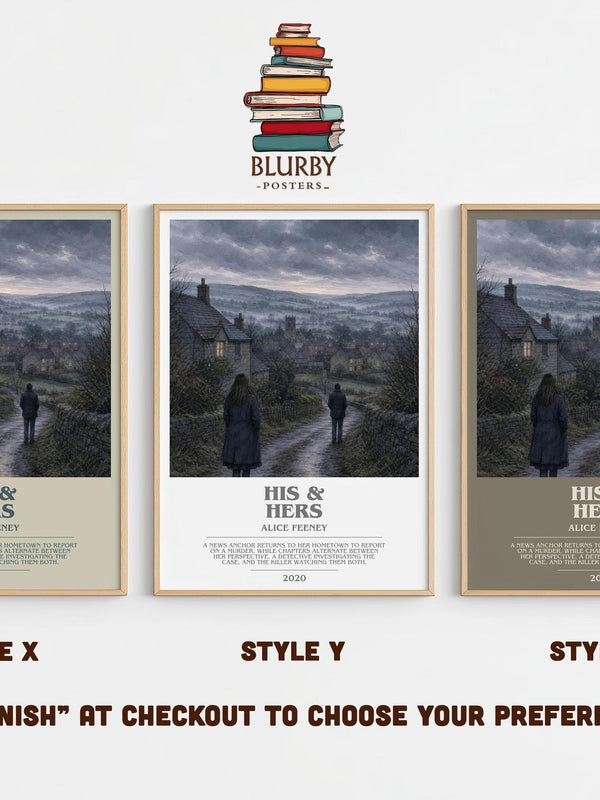 His & Hers Bookish Wall Art by Alice Feeney