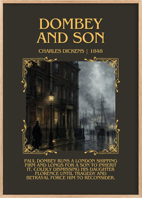 Dombey And Son Minimalist Book Poster by Charles Dickens