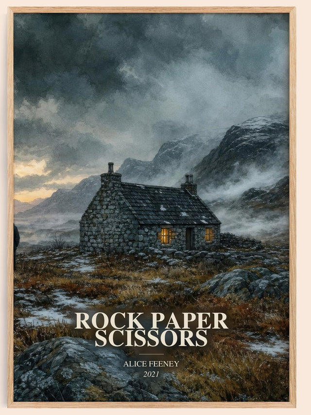 Rock Paper Scissors Book Watercolour Illustration by Alice Feeney