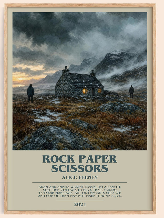 Rock Paper Scissors Bookish Wall Art by Alice Feeney