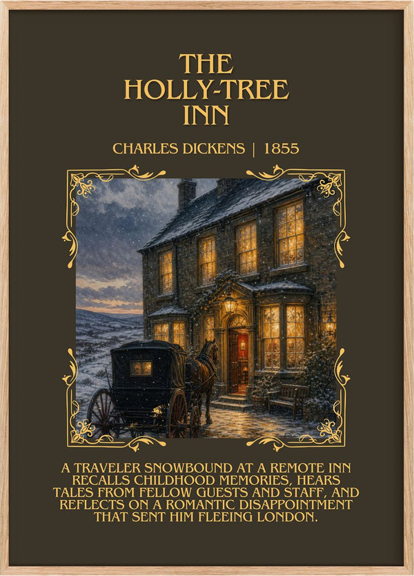 The Holly-Tree Inn Minimalist Book Poster by Charles Dickens
