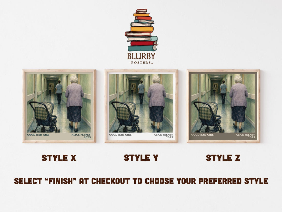 Good Bad Girl Literary Art Print by Alice Feeney (mockup)