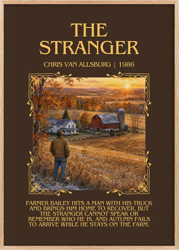 The Stranger Minimalist Book Poster by Chris Van Allsburg