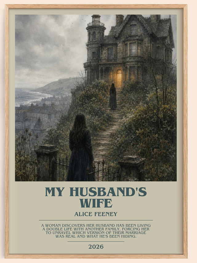 My Husband'S Wife Bookish Wall Art by Alice Feeney
