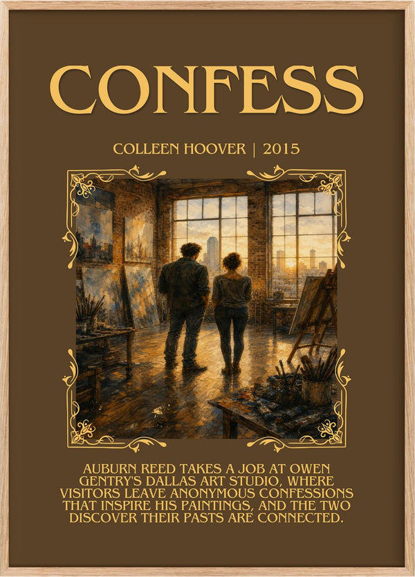 Confess Minimalist Book Poster by Colleen Hoover
