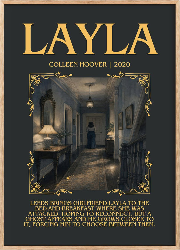 Layla Minimalist Book Poster by Colleen Hoover