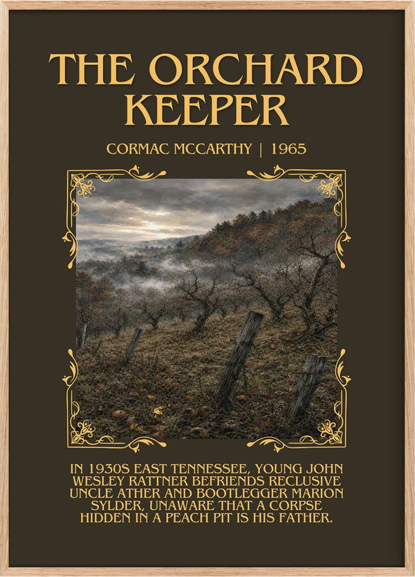 The Orchard Keeper Minimalist Book Poster by Cormac Mccarthy