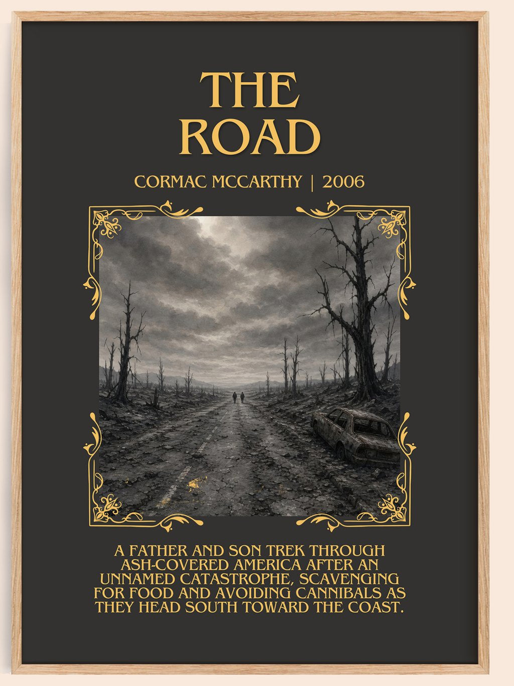 The Road Minimalist Book Poster by Cormac Mccarthy – book poster