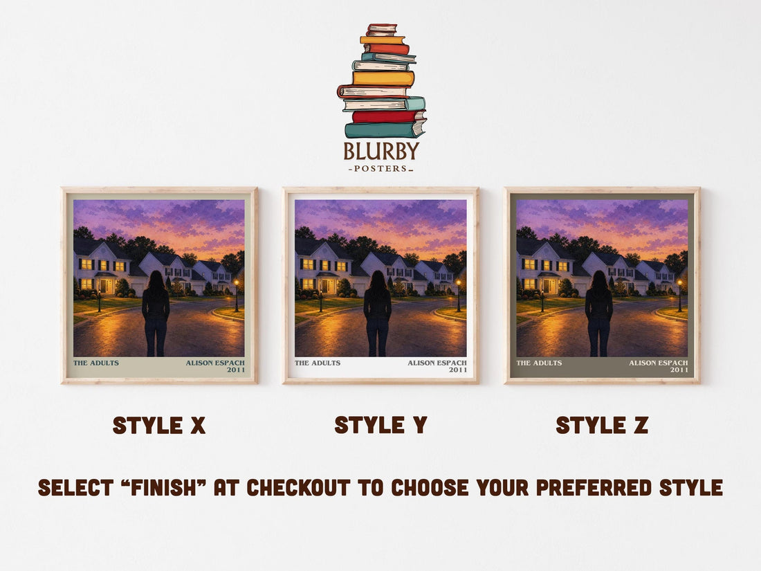 The Adults Literary Art Print by Alison Espach (mockup)