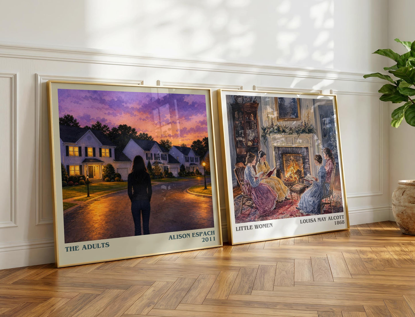 The Adults Literary Art Print by Alison Espach