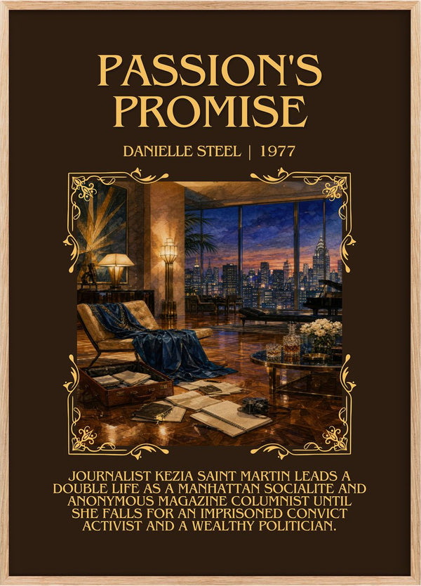 Passion's Promise Minimalist Book Poster by Danielle Steel