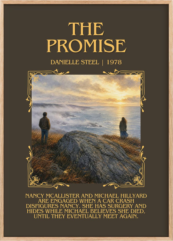 The Promise Minimalist Book Poster by Danielle Steel