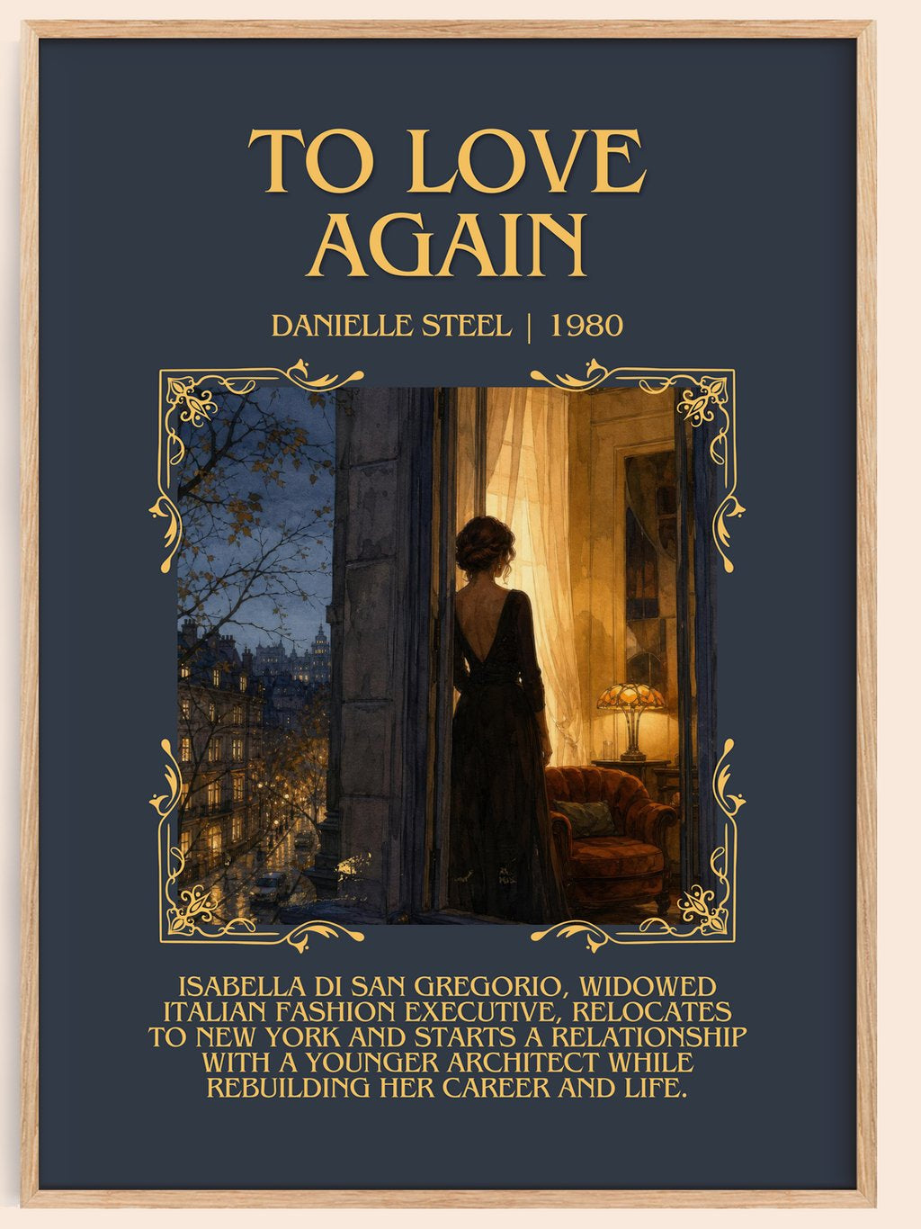 To Love Again Minimalist Book Poster by Danielle Steel – book poster