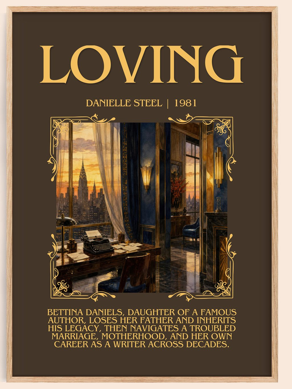 Loving Minimalist Book Poster by Danielle Steel – book poster