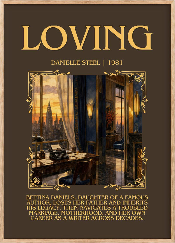 Loving Minimalist Book Poster by Danielle Steel
