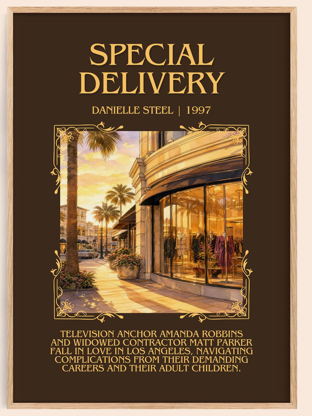 Special Delivery Minimalist Book Poster by Danielle Steel – book poster