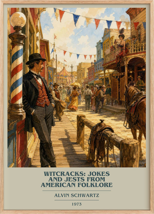 Witcracks: Jokes And Jests From American Folklore Book Cover Poster by Alvin Schwartz