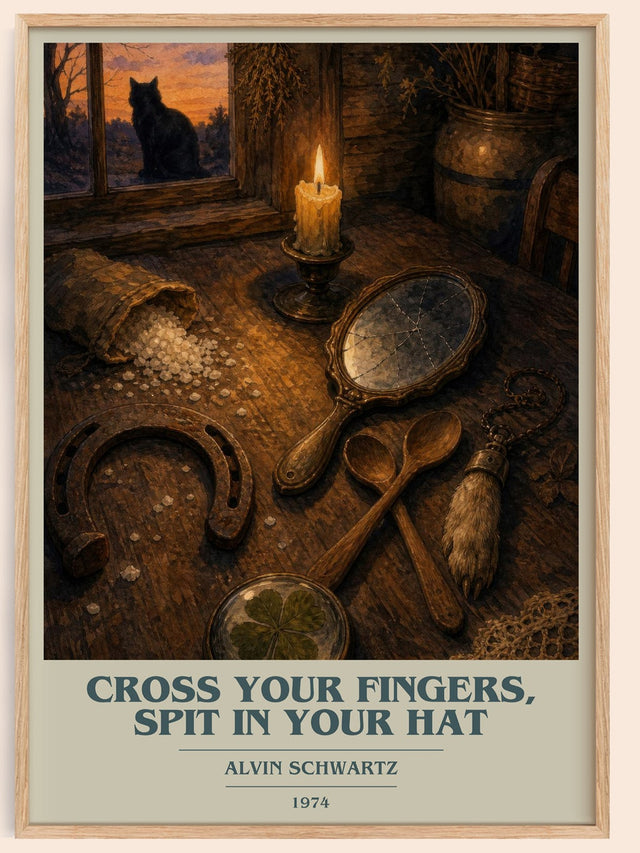 Cross Your Fingers, Spit In Your Hat Book Cover Poster by A. Schwartz