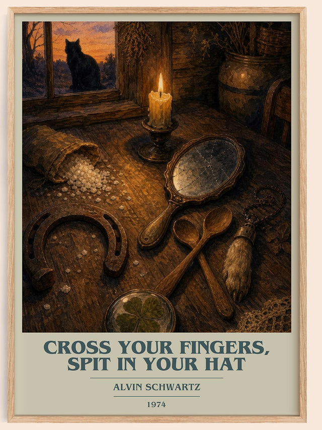 Cross Your Fingers, Spit In Your Hat Book Cover Poster by A. Schwartz