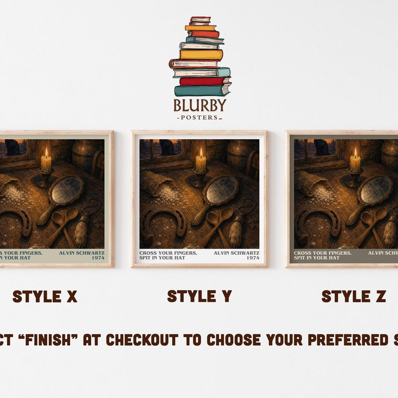 Cross Your Fingers, Spit In Your Hat Literary Art Print by A. Schwartz