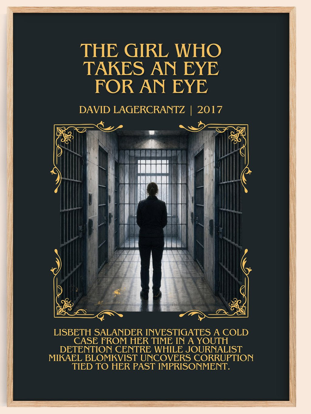 Girl Who Takes An Eye For An Eye Minimalist Book Poster – book poster