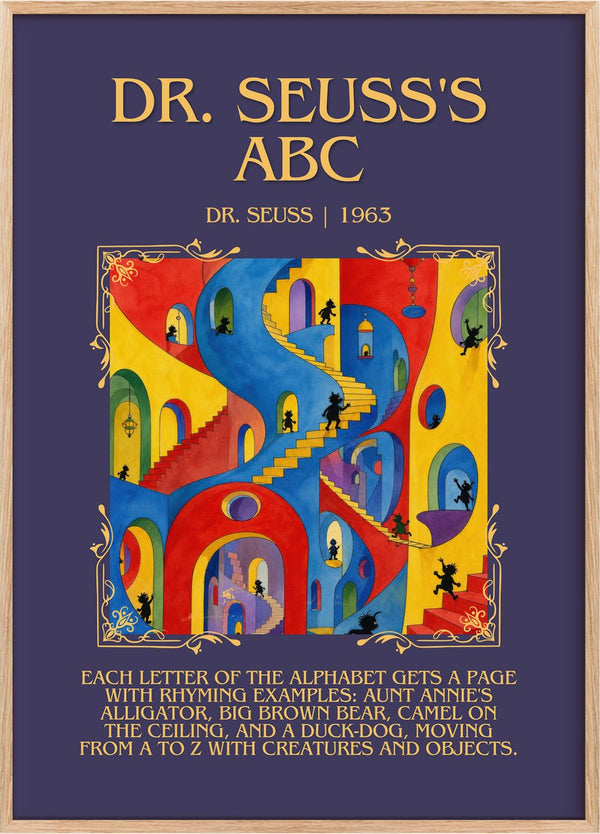 Dr. Seuss's Abc Minimalist Book Poster by Dr. Seuss