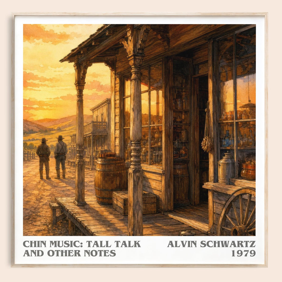 Chin Music: Tall Talk And Other Notes Literary Art Print – A. Schwartz