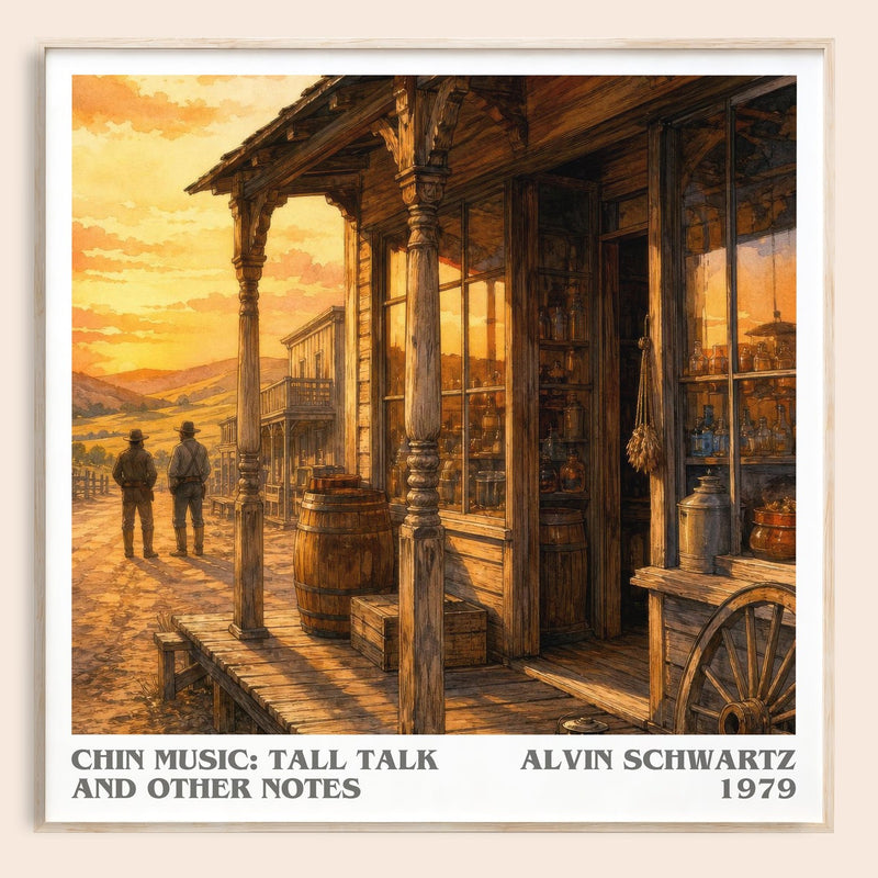 Chin Music: Tall Talk And Other Notes Literary Art Print – A. Schwartz