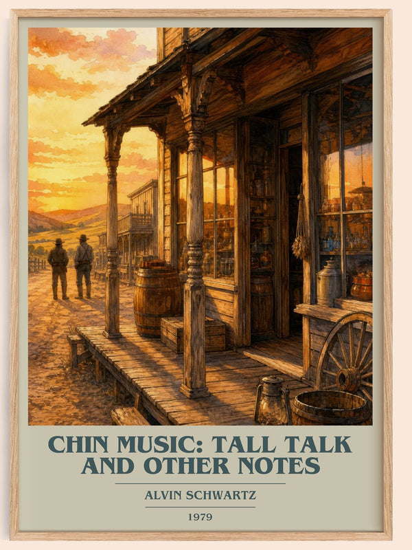 Chin Music: Tall Talk And Other Notes Book Cover Poster by A. Schwartz