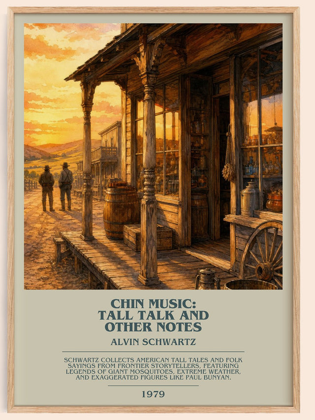 Chin Music: Tall Talk And Other Notes Bookish Wall Art by A. Schwartz